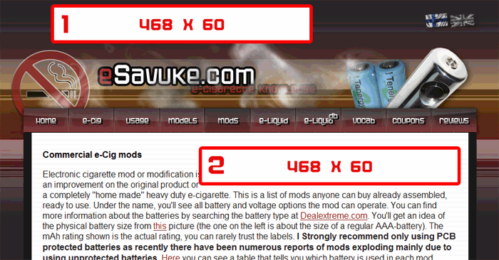 e-Savuke.com banner spots