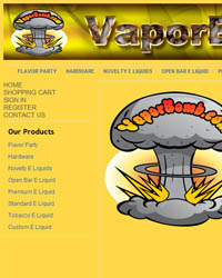 Vapor Bomb e-liquid store